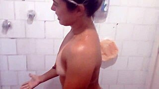 Wow, rubbing my big cock in her wet little pussy, monster cock action!