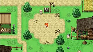 redhead rebecca with big tits and ass saves boy from nasty bandits in hentai anime part 1