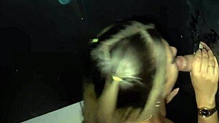 Girlfriend Gets Huge Dick in Gloryhole While Friend Films