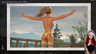 Beautiful blonde gives outdoor footjob in dreamland episode