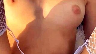 Hey, Wanna See This Blonde in Fishnets Get Ass-to-Mouth Creampied in Woods?