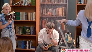 library of lust part 2-3 with blowjobs and doggystyle at clubsweethearts.