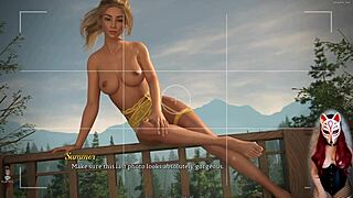 Beautiful blonde gives outdoor footjob in dreamland episode