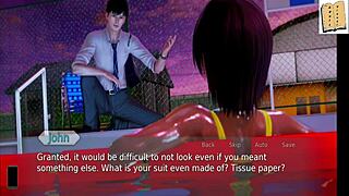 Academy 128 features exciting game elements with anime hentai themes.