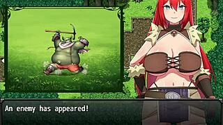 redhead rebecca with big tits and ass saves boy from nasty bandits in hentai anime part 1