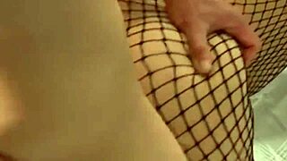 The beautiful pussy with fat lips gets creampied after intense moaning and orgasm