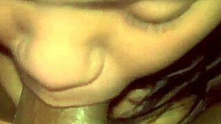 balls get milked in a raw sloppy blowjob with lactating action