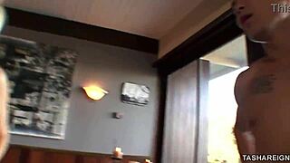 Yoga coach Kenny Kong cums on Tasha Reigns ass