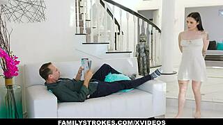 Big tit teen stepdaughter experiences orgasm on stepdaddy's huge cock