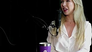Beautiful blonde gets squirting orgasm with anal toy