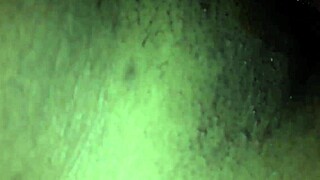 Feeling the intense pleasure of fingering my shaved pussy.