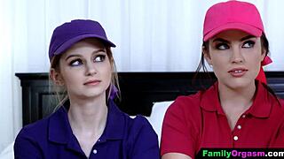 Familyorgasm gets wild with competitive men riding stepdaughters in crazy orgy! 😜