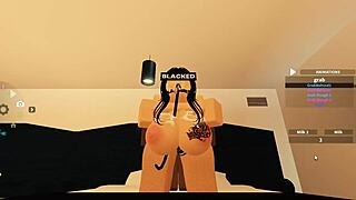 There is a combination of anal sex and rough riding in this Roblox porn video