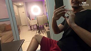 Made married chick suck while husband watched, then she rode hard!