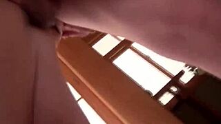 white milf bobbing on pencil dick blowjob sucking