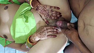 Indian married Lalita Singh, 21, gets tight pussy pounded by stepbrother