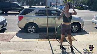 Fit Ava Lee tries thick cock