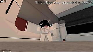 Naughty girl fucked and filled by stranger in Roblox 😏