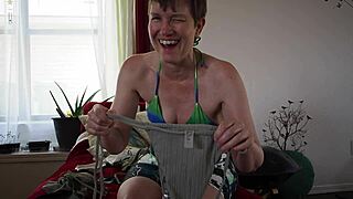 Bikini Unboxing with Milf Big Ass and Fart Fetish