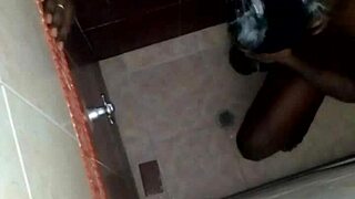 spying in shower bathroom on hot girlfriend
