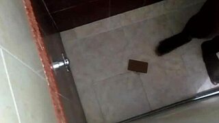 spying in shower bathroom on hot girlfriend