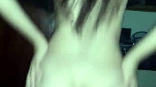 cute young skinny girl moaning loud in homemade scene.