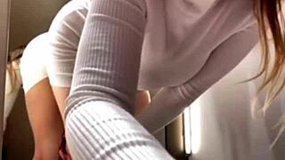 Teen Amateur Fucks Publicly in Changing Room