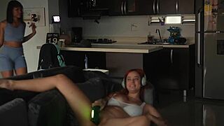 Black roommate seduces Latina girlfriend for passionate sex