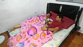 couldn't hold back, got wild with milf stepmom in the bedroom, pure chaos