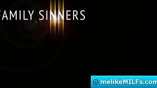 Horny big tit stepmom gets clit and pussy fingered