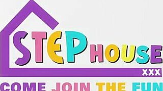 Fucking two hot brunette girls in doggystyle and missionary POV with huge asses.