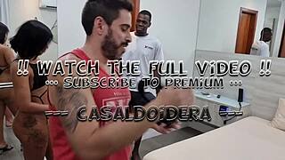 Behind Scenes: Joyce Camargo Blows Big Cock And Licks Ass With Jr Doidera