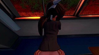 Pov Creampie with Monika in Doki Doki Hentai