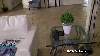 she rips clothes off for a hard cock ride in fishnets