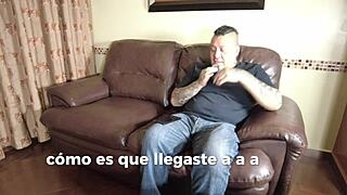 estudiante universitaria gets blowjob doggystyle creampie in casting