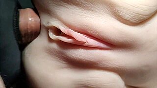 Crisp close-ups of real doll double penetration anal