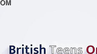 Wow! British Teen Sucks Cock in Stockings!