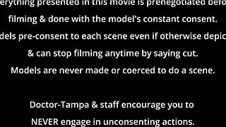 dr tampa examines neighbor rina arem backstage