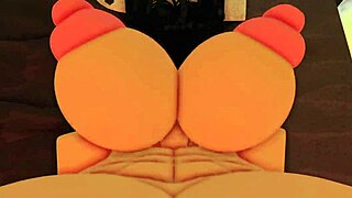 teaching her ass to take big white cock in roblox 💦 cum everywhere