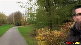 Chubby French Lady Picked Up For Intense Assfucking