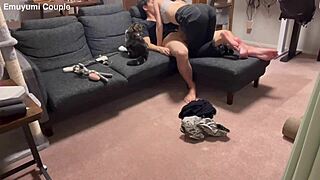 Emu Yumi Moans Loudly During Intense Sex With Her Husband