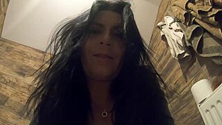 Intense Close Up Of Hairy Pussy Pissing