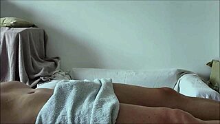 Asian gay massage turns oiled and cum-filled in room 6.