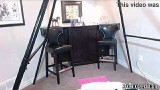 Maxine X Rocks College Uniform in Asian Pussy Play