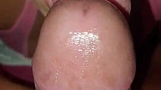 I tease and suck his dick with my tongue