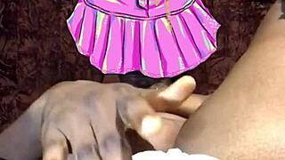 levitating pussy with big clit and small waist in lingerie