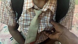 Hot college girl fucks after the party!