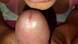 I tease and suck his dick with my tongue