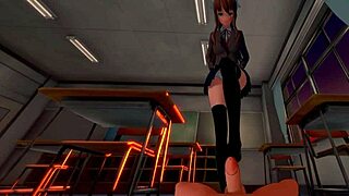 Pov Creampie with Monika in Doki Doki Hentai