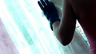 Sexy blonde cleaned bedroom naked. Stepdad walked in for taboo doggystyle.